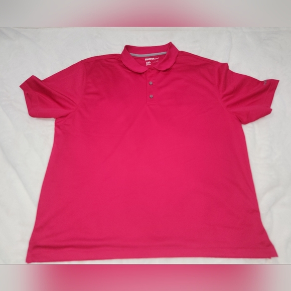 Reebok Pink Polo Shirt Vibrant Style - Picture 1 of 7